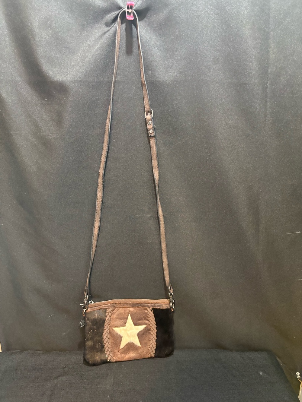 LONE STAR•American West•Hand-Tooled Leather•small cross Body